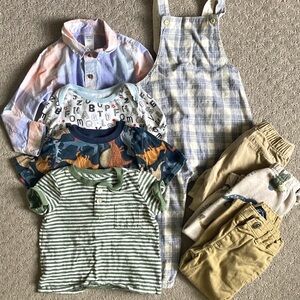 8-pc Bundle assorted toddler boy clothes, 18-24M/2T.